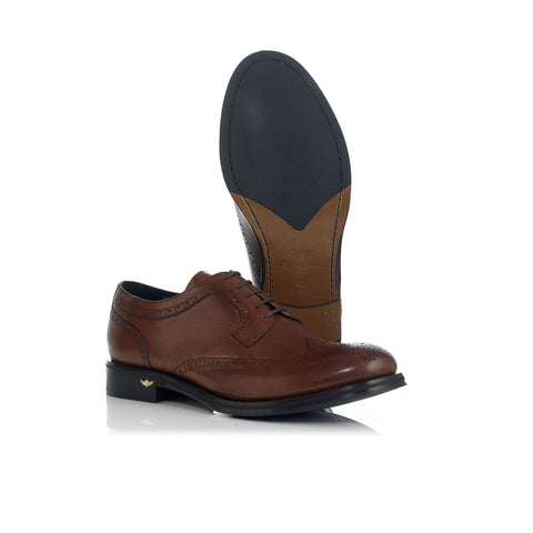 4006/103 Derby Brogue de Couro Polido