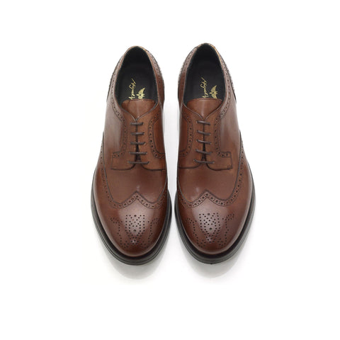 4006/103 Derby Brogue de Couro Polido