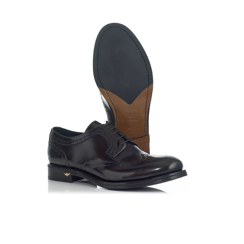 4006/103 Derby Brogue de Couro Polido